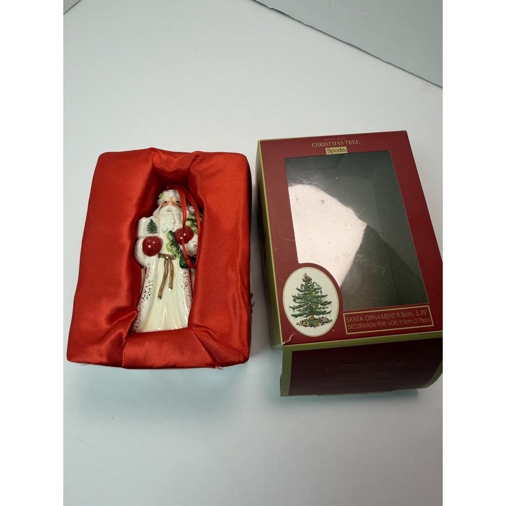 Spode Christmas Tree Santa Ornament 4" Holiday Decor